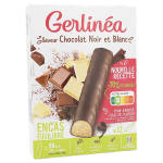 Gerlina pause gourmande barre chocolat noir et blanc 12 units