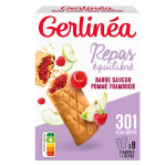 Gerlina repas minceur barres fourres pomme et framboise 8 x 45g