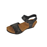 Gibaud podactiv sandales de confort camla hv taille 40 noir serpent