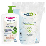 Gilbert pack douceur bébé liniment et carrés de coton bio Gilbert pack douceur bébé liniment et carrés de coton bio