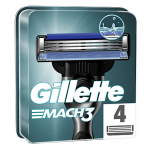 Gillette mach3 recharges de lames de rasoir pour homme x4