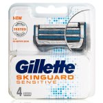 Gillette skinguard sensitive recharge de 4 lames