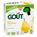Good got gourde compote de fruits poire williams + 4m bio 4 x 85g