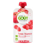 Good goût gourde compote de fruits pomme framboise + 4m bio 120g Good goût gourde compote de fruits pomme framboise + 4m bio 120g