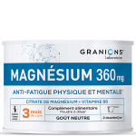Granions - citrate de magnesium + vitamine b6 - goût neutre - format 3 mois - 210g Granions - citrate de magnesium + vitamine b6 - goût neutre - format 3 mois - 210g