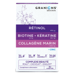Granions complexe peau cheveux ongles boite de 60 comprimés Granions complexe peau cheveux ongles boite de 60 comprimés