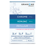 Granions coupe faim konjac psyllium chrome boite de 60 glules