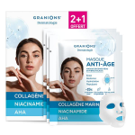 Granions masque collagène marin anti - âge niacinamide, aha, anti rides 2 + 1 offert Granions masque collagène marin anti - âge niacinamide, aha, anti rides 2 + 1 offert