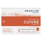 Granions oligo cuivre 2mg