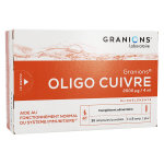 Granions oligo cuivre 30 ampoules