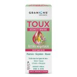 Granions - sirop toux - sirop toux seche et grasse - goût fraise - citron - 120 ml Granions - sirop toux - sirop toux seche et grasse - goût fraise - citron - 120 ml