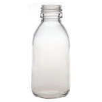 Gravis verreries flacon en verre rond 125ml blanc 32 units