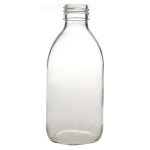 Gravis verreries flacon en verre rond 250ml blanc 21 units