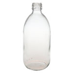 Gravis verreries flacon en verre rond 500ml blanc 14 units
