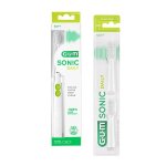 Gum brosse � dents electrique n�4100 sonic daily soft blanche + recharge 2 unit�s