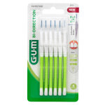 Gum brossette interdentaire bi - direction 0, 7mm vert 6 unit�s