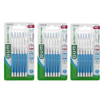 Gum brossette interdentaire bi - direction 0, 9mm bleu lot de 3 x 6 unités Gum brossette interdentaire bi - direction 0, 9mm bleu lot de 3 x 6 unités