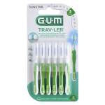 Gum brossettes interdentaires trav ler 1. 1 mm - réf 1414 - 6 unités Gum brossettes interdentaires trav ler 1. 1 mm - réf 1414 - 6 unités