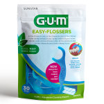 Gum fil dentaire easy flossers ciré menthe fraîche 30 unités Gum fil dentaire easy flossers ciré menthe fraîche 30 unités
