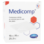 Hartmann medicomp compresse en non tiss strile 10 x 10cm 50 units