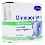 Hartmann omnipor plus sparadrap microporeux avec dévidoir 9, 2m x 2, 5cm Hartmann omnipor plus sparadrap microporeux avec dévidoir 9, 2m x 2, 5cm
