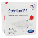 Hartmann strilux es compresse strile gaze hydrophile 7, 5 x 7, 5 cm 50 sachets