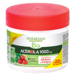 Herbesan acerola bio 1000 maxi 60 comprimés à croquer Herbesan acerola bio 1000 maxi 60 comprimés à croquer