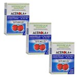 Herbesan acerola + magn�sium fruits rouges 30 comprim�s � croquer lot de 3
