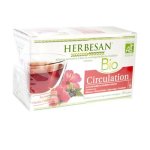 Herbesan bio infusion circulation saveur cassis framboise n°9 - 20 sachets Herbesan bio infusion circulation saveur cassis framboise n°9 - 20 sachets