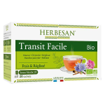 Herbesan bio infusion transit facile saveur menthe n°2 20 sachets Herbesan bio infusion transit facile saveur menthe n°2 20 sachets