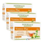 Herbesan bio infusion ventre plat saveur citron n�10 lot de 3 x 20 sachets
