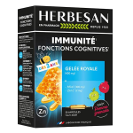 Herbesan gele royale miel zinc adultes et enfants 20 ampoules de 10ml