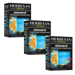 Herbesan gel�e royale miel zinc adultes et enfants 20 ampoules de 10ml lot de 3
