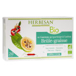 Herbesan guarana brle - graisse bio 20 ampoules 15ml