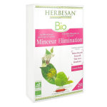 Herbesan minceur elimination bio 20 ampoules 15ml