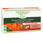 Herbesan panax ginseng meyer gele royale acrola bio 20 ampoules 15ml