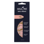 Herme nail wraps pink et gold marble