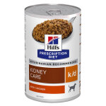 Hill's prescription diet canine k / d kidney care aliment humide poulet 370g