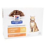 Hill's prescription diet feline c / d urinary care aliment humide poulet 12 x 85g