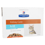 Hill's prescription diet feline k / d early stage kidney care aliment humide poulet 12 x 85g