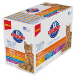 Hill's science plan feline adult aliment humide mixte poulet poisson boeuf 12 x 85g