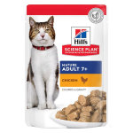 Hill's science plan feline chat mature adult 7 + aliment humide poulet 85g