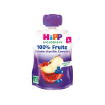 Hipp bio 100% fruits gourde pommes myrtilles grenades + 6m 90g