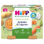 Hipp bio dlices du jardin pot jardinire de lgumes + 6m lot de 2 x 190g
