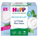 Hipp bio délices de lait fromage blanc nature sucré + 6m 4 x 100g Hipp bio délices de lait fromage blanc nature sucré + 6m 4 x 100g