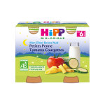 Hipp bio mon dner bonne nuit bol petites penne tomates courgettes + 6m 2 x 190g