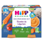Hipp bio mon dner bonne nuit bol risotto de lgumes + 8m 2 x 190g