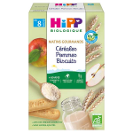 Hipp bio matins gourmands crales pommes biscuits + 8m 250g