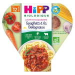 Hipp bio les petits gourmets assiette spaghetti  la bolognaise + 12m 230g