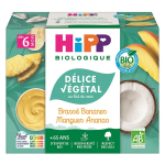 Hipp brass� v�g�tal bananes mangues ananas 4x100g